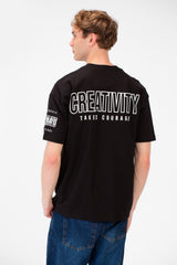 Men's Summer Melton Creativity Print Regular Fit T-Shirt