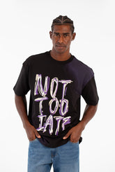 Men's Milton Summer Regular Fit Short Sleeves Front Text Print T-shirt