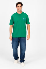 Men's Round Printed Regular Fit T-Shirt