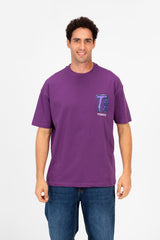 Men's Tomato Print Regular Fit T-Shirt