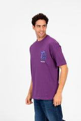 Men's Tomato Print Regular Fit T-Shirt