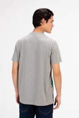 Men's Slim Fit T-shirt With Round Neck And Front Print