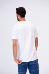 Men's Slim Fit T-shirt With Round Neck And Front Print