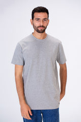 Men's Slim Fit T-shirt Printed On The Back In Single Lycra Material