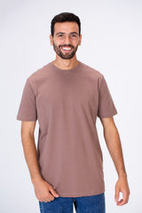 Men's Slim Fit T-shirt Printed On The Back In Single Lycra Material