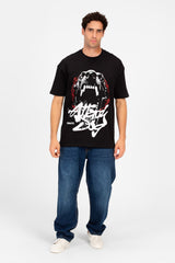 Men's Tomato Front Print Regular Fit High Quality Melton T-Shirt
