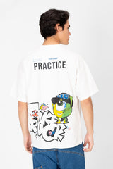 Men's Oversized Half Sleeve T-shirt Printed