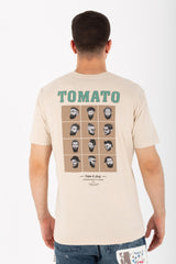 Mens Slim Fit Printed T-shirt With Short Sleeves And Round Neck