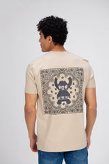 Men's Front Left Chest & Back Printed Regular Fit Made Of Soft Cotton T-shirt