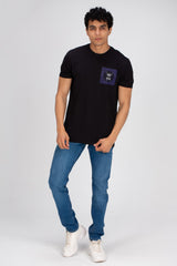 Men's Front Left Chest & Back Printed Regular Fit Made Of Soft Cotton T-shirt