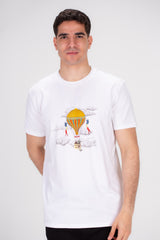 Men's Front Printed Regular Fit Made Of Soft Cotton T-shirt Perfect For Casual Days Or A Night out With Friends