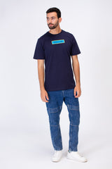 Men's Slim Fit Round Neck Printed T-shirt