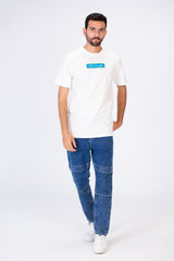 Men's Slim Fit Round Neck Printed T-shirt