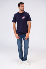 Mens Slim Fit T-shirt With Short Sleeves And Breathable Fabric