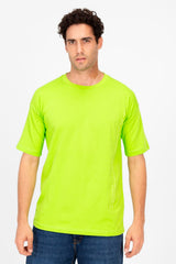 Men's Back Text Print Oversized T-shirt