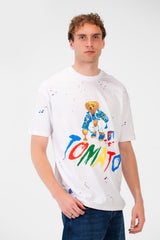 Men's Regular Fit Graphic Print Short Sleeve Crew Neck T-Shirt
