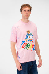 Men's Regular Fit Graphic Print Short Sleeve Crew Neck T-Shirt