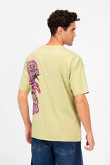 Men's Rounded Printed Regular Fit T-Shirt