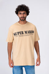 Mens Super Mario Printed Half Sleeve T-shirt