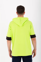 Mens Over Size Half Sleeve Printed T-shirt With Round Neck