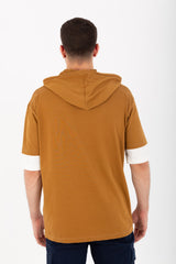 Mens Over Size Half Sleeve Printed T-shirt With Round Neck