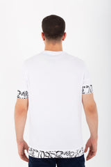 Mens Oversize Round Neck T-shirt With Don't Let Go Print