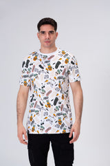 Men's Casual Half Sleeve T-shirt In Modern Colors And Practical Materials