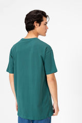 Men's Oversized Half Sleeves T-shirt With Front Text Print