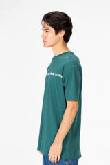 Men's Oversized Half Sleeves T-shirt With Front Text Print
