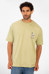 Men's Summer Melton Lycra Regular Fit T-Shirt With Round Neck
