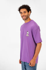 Men's Summer Melton Lycra Regular Fit T-Shirt With Round Neck
