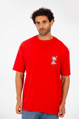Men's Summer Melton Lycra Regular Fit T-Shirt With Round Neck