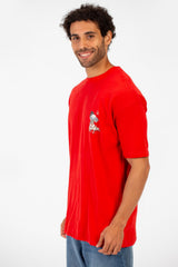 Men's Summer Melton Lycra Regular Fit T-Shirt With Round Neck