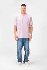 Men's Printed Round Neck Short Sleeve Summer Melton Regular Fit T-shirt