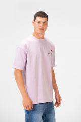 Men's Printed Round Neck Short Sleeve Summer Melton Regular Fit T-shirt