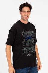 Men's Printed Round Neck Half Sleeve T-shirt