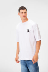 Men's Summer Melton Oversize Printed Half Sleeve Round Neck T-Shirt Comfortable Material