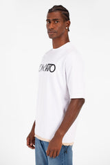 Men's Front Tomato Print Short Sleeves T-shirt In Modern Design