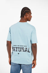 Men's Summer Melton Regular Fit Short Sleeves Text Print T-Shirt