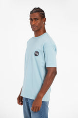 Men's Summer Melton Regular Fit Short Sleeves Text Print T-Shirt