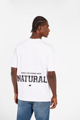 Men's Summer Melton Regular Fit Short Sleeves Text Print T-Shirt