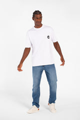 Men's Summer Melton Regular Fit Short Sleeves Text Print T-Shirt