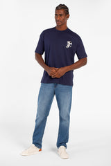 Men's Graphic Print Regular Fit Half Sleeve Crew Neck T-Shirt
