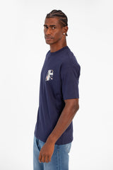 Men's Graphic Print Regular Fit Half Sleeve Crew Neck T-Shirt