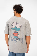 Men's Oversized Crew Neck Graphic Print Short Sleeve T-shirt