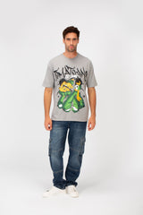 Men's Regular Fit Short Sleeves Brasola Graphic Print Round Neck T-shirt