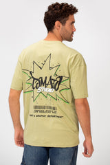 Men's Regular Fit Short Sleeves Brasola Graphic Print Round Neck T-shirt