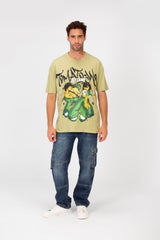 Men's Regular Fit Short Sleeves Brasola Graphic Print Round Neck T-shirt
