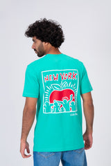Mens Printed T-shirt With Short Sleeves And Rround Neck