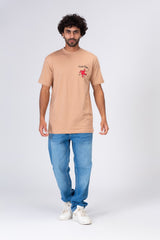 Mens Printed T-shirt With Short Sleeves And Rround Neck
